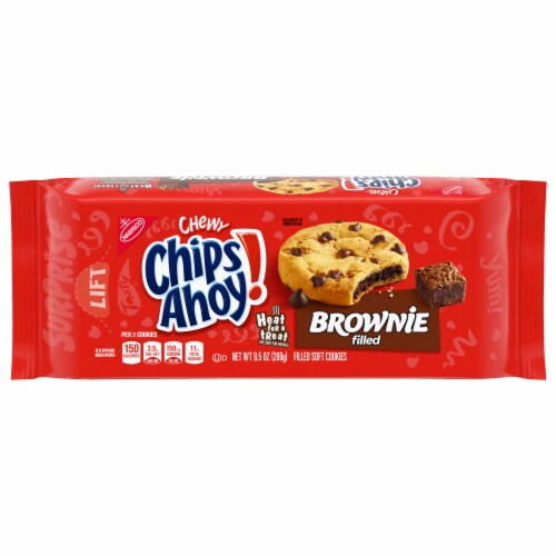 Chips Ahoy! Chewy Brownie Filled Soft Cookies Perspective: front