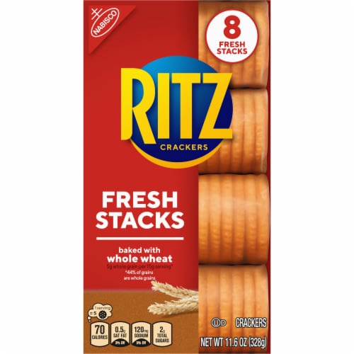 RITZ Fresh Stacks Whole Wheat Crackers Perspective: front