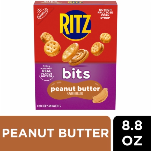 RITZ Bits Peanut Butter Sandwich Crackers Perspective: front