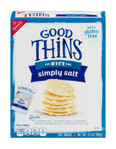 Nabisco Rice Thins Simply Salt Good Thins Perspective: front