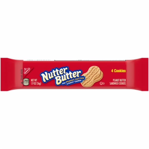 Nutter Butter Peanut Butter Sandwich Cookies Perspective: front