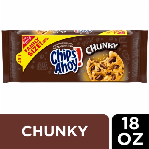 CHIPS AHOY! Chunky Chocolate Chip Cookies Family Size Perspective: front
