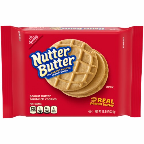Nutter Butter Peanut Butter Sandwich Cookies Perspective: front