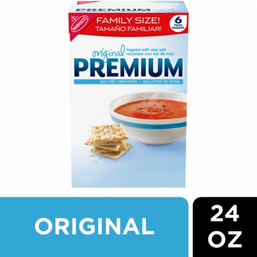 Premium Original Saltine Crackers Perspective: front