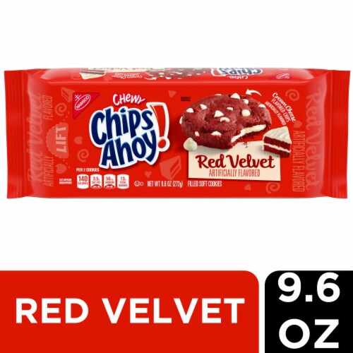 CHIPS AHOY! Chewy Red Velvet Cookies Perspective: front