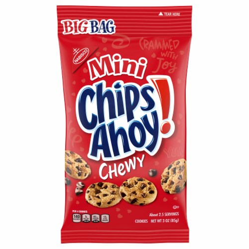 Chips Ahoy! Mini Chewy Chocolate Chip Cookies Perspective: front