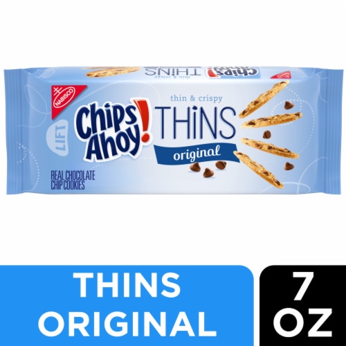 CHIPS AHOY! Thins Original Chocolate Chip Cookies, 7 oz - Kroger