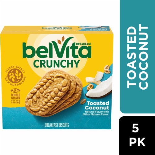 Belvita Toasted Coconut Breakfast Biscuits Perspective: front