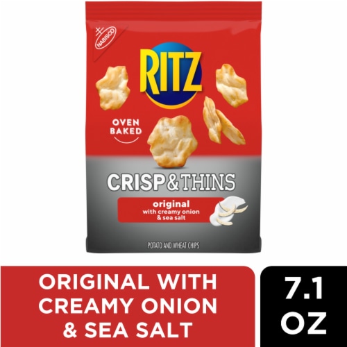 Ritz Crisp And Thins Original With Creamy Onion And Sea Salt Chips