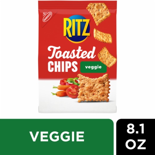 RITZ Toasted Chips Veggie Crackers Perspective: front