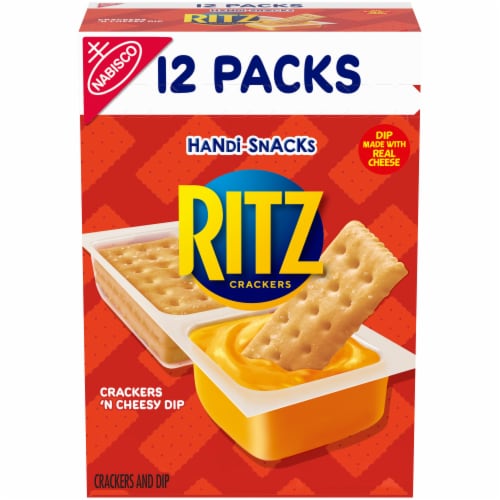 Handi-Snacks Ritz Crackers 'N Cheesy Dip Snack Packs Perspective: front