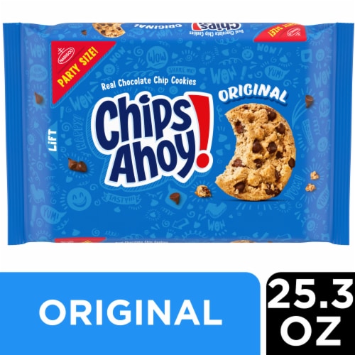 CHIPS AHOY! Original Chocolate Chip Cookies Party Size Perspective: front