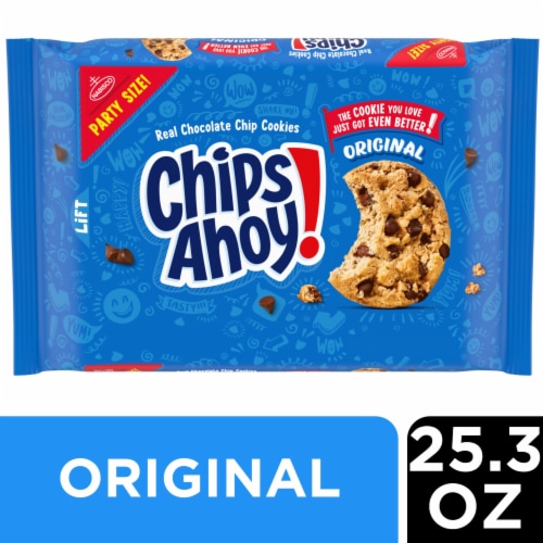 CHIPS AHOY! Original Chocolate Chip Cookies Party Size Perspective: front