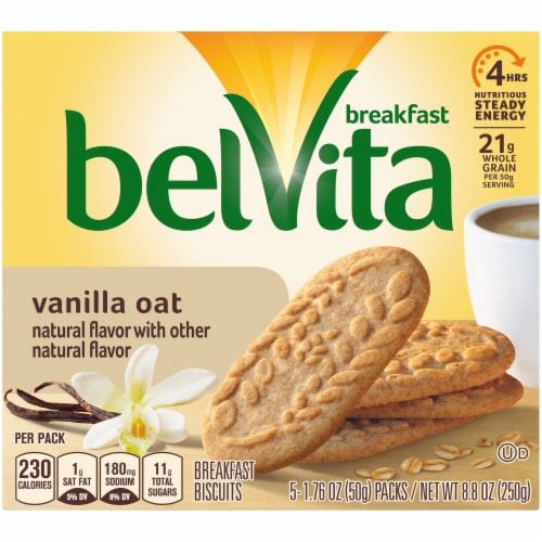 belVita Vanilla Oat Breakfast Biscuits Perspective: front