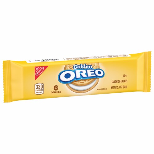 Oreo Golden Sandwich Cookies Perspective: front