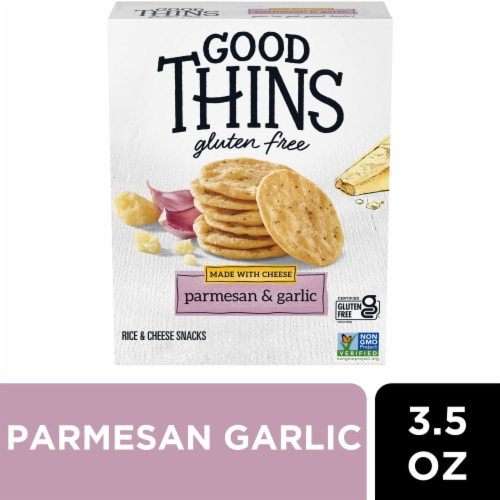 Good Thins Parmesan & Garlic Rice & Cheese Snacks Gluten Free Crackers, 3.5  oz - Kroger