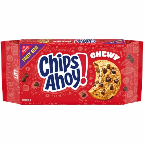 CHIPS AHOY! Chewy Chocolate Chip Cookies Party Size Perspective: front