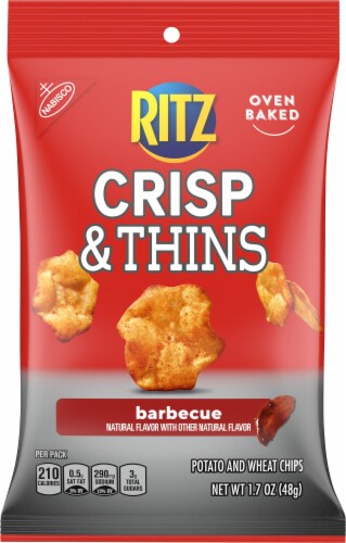 Ritz Crisp & Thins Barbecue Flavor Perspective: front