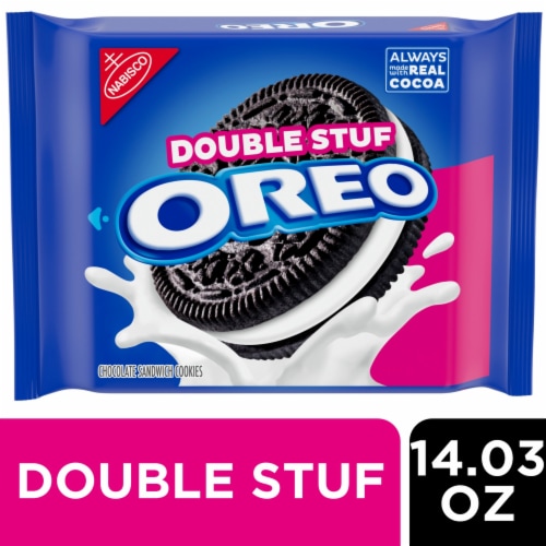 OREO Double Stuf Chocolate Sandwich Cookies Perspective: front