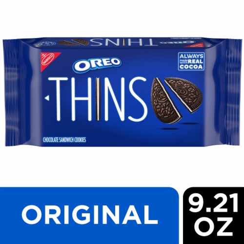 OREO Thins Chocolate Sandwich Cookies Perspective: front