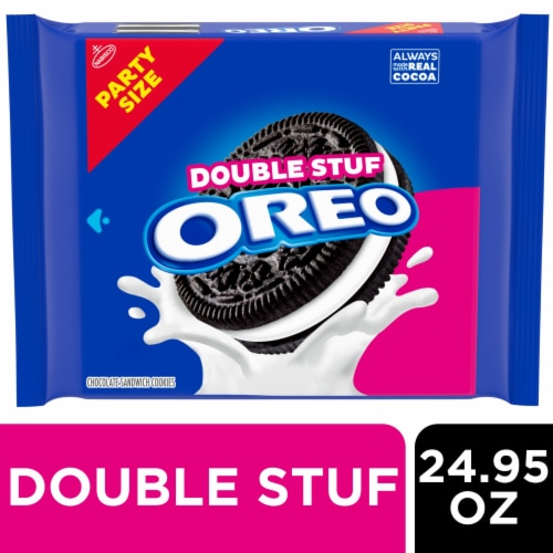 Oreo Double Stuf Sandwich Cookies Party Size Perspective: front