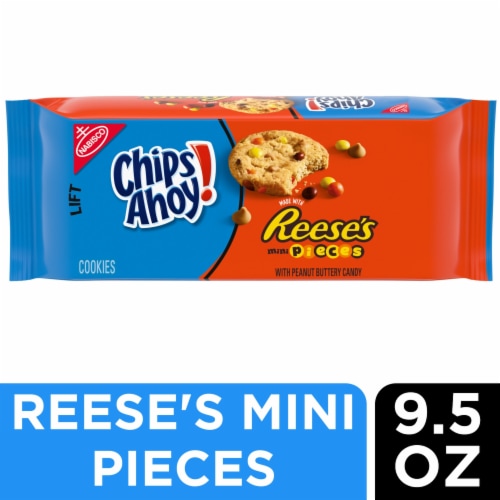 CHIPS AHOY! Reese's Mini Pieces Chocolate Chip Cookies Perspective: front