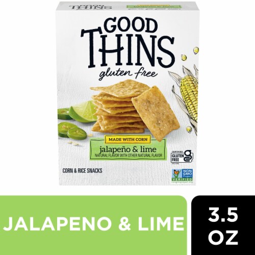 Good Thins Jalapeño & Lime Corn & Rice Snacks Gluten Free Crackers, 3.5 oz  - Harris Teeter