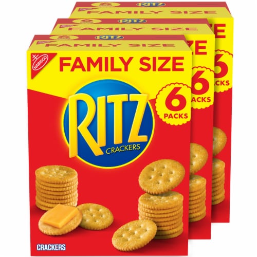 Ritz Crackers 3 Count Family Size Perspective: front