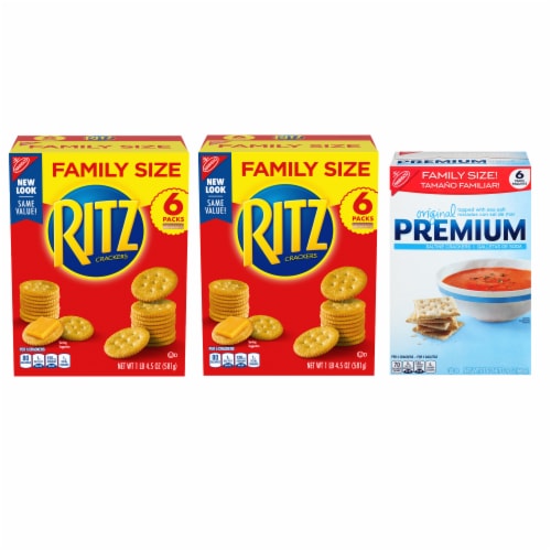 Nabisco Crackers Family Size Variety Pack 3 Count Perspective: front