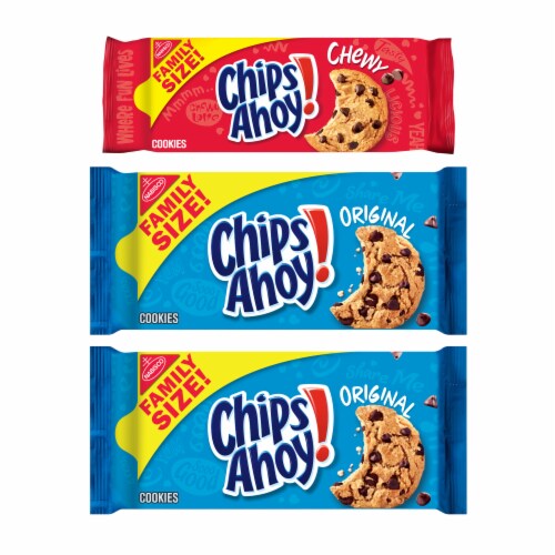 Chips Ahoy! Variety Pack Original & Chewy Cookies Perspective: front