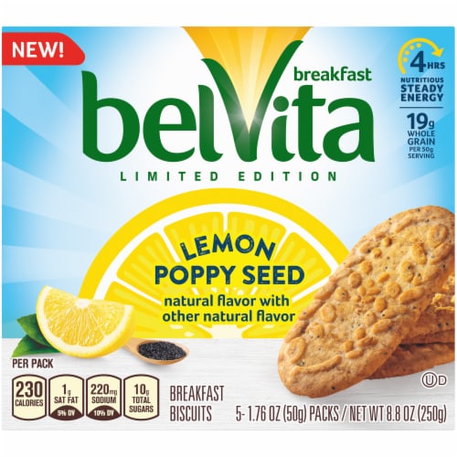 belVita Lemon Poppy Seed Breakfast Biscuits, 8.8 oz Kroger