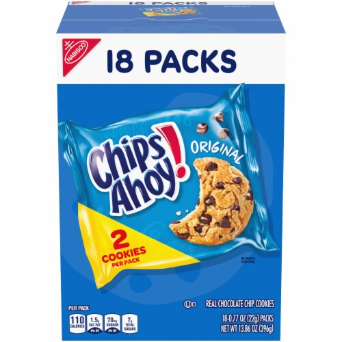 Chips Ahoy! Original Chocolate Chip Cookies Perspective: front