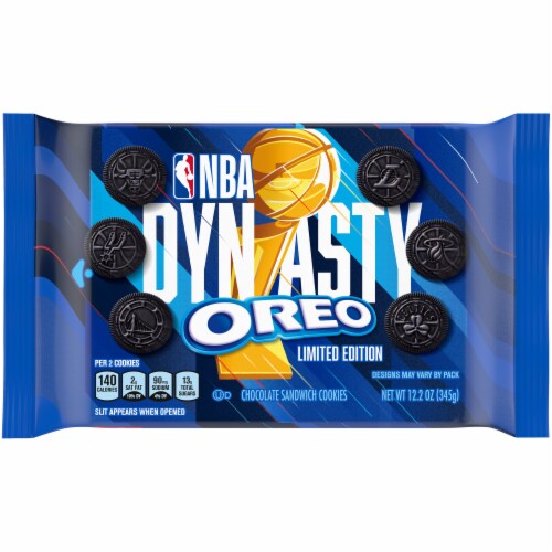Oreo Limited Edition NBA Dynasty Chcocolate Sandwich Cookies Perspective: front