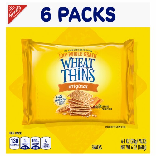 Wheat Thins Original Whole Grain Crackers Multipack Perspective: front