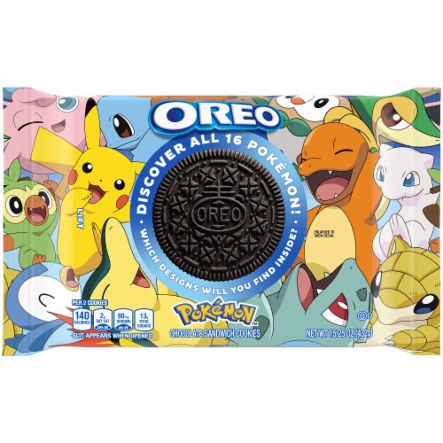 Oreo Pokemon™ Chocolate Sandwich Cookies Perspective: front