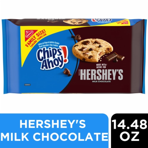 Chips Ahoy! Hershey'S Milk Chocolate Chip Cookies Perspective: front