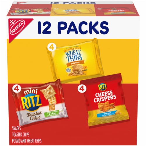 Nabisco Cracker & Chips Variety Pack Ritz & Wheat Thins Snack Packs