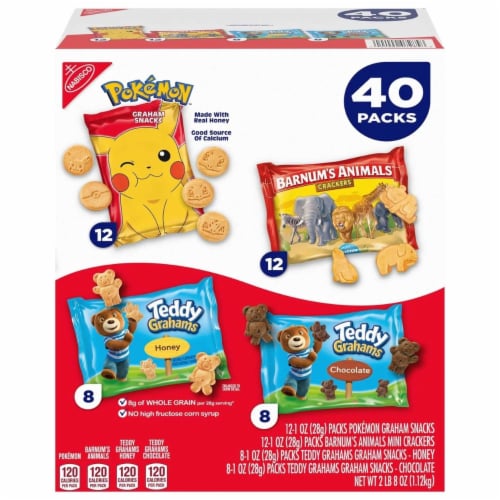 Pokemon, Honey & Chocolate Teddy Grahams, Barnums Animal Crackers (40  Count), 1 unit - Fred Meyer