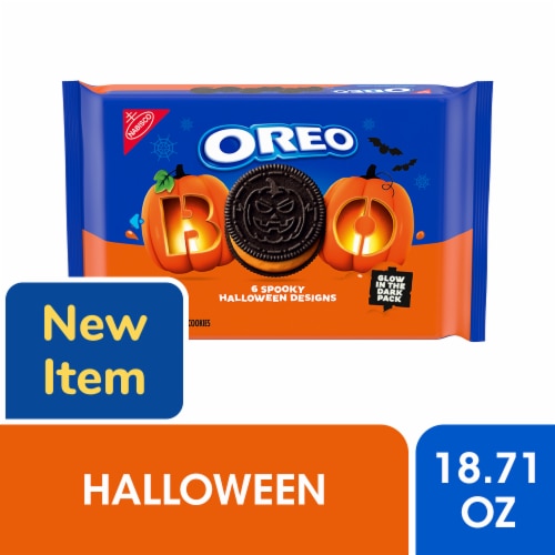 OREO Halloween Chocolate Sandwich Cookies Perspective: front