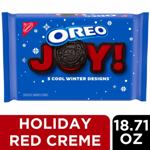 Oreo Red Creme Chocolate Sandwich Cookies Perspective: front