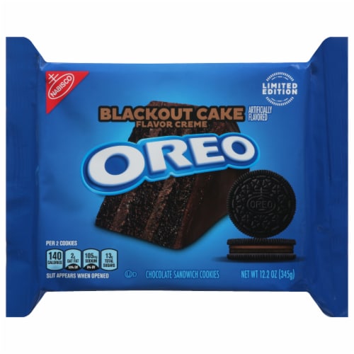 Oreo Blackout Cake Flavor Creme Cookies Perspective: front