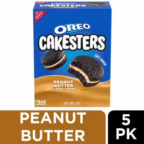 OREO Peanut Butter Creme Cakesters Soft Snack Cakes Perspective: front