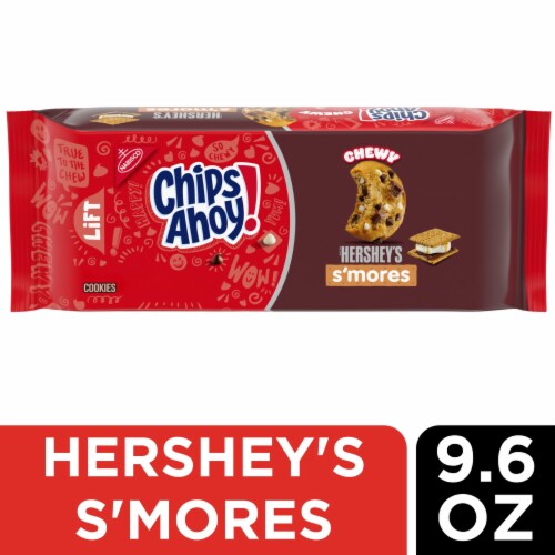 CHIPS AHOY! Chewy Hershey's S'mores Milk Chocolate Chip Cookies Perspective: front