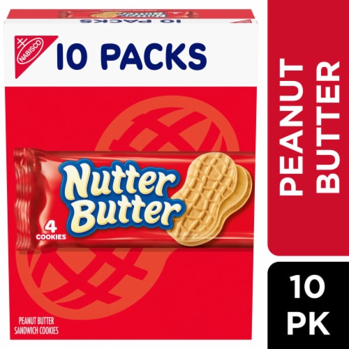 NUTTER BUTTER Peanut Butter Sandwich Cookies Multipack Perspective: front