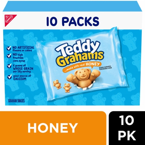 Teddy Grahams Honey Cookies Multipack Perspective: front