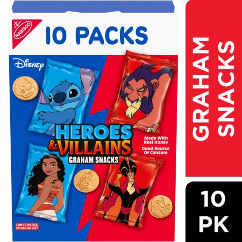Disney Heroes and Villains Graham Cookies Variety Pack Perspective: front