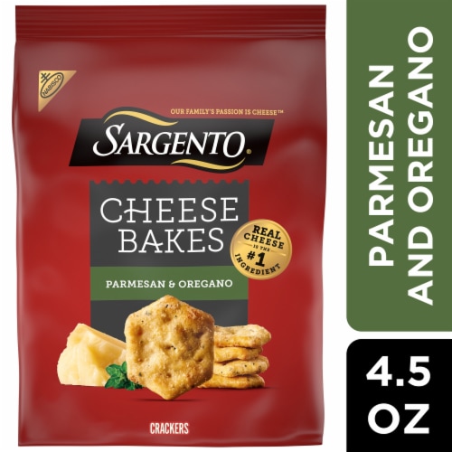 Sargento® Cheese Bakes Parmesan and Oregano Crackers Perspective: front