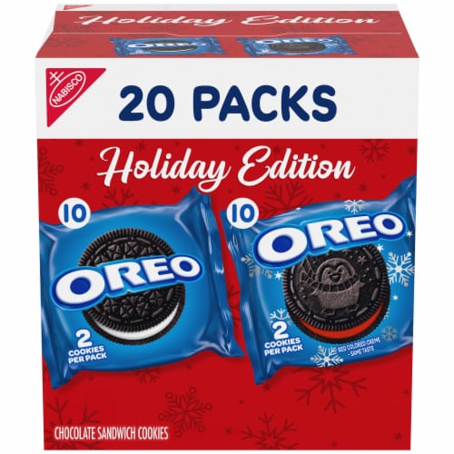 Oreo Holiday Cookies Variety Pack Snack Packs Perspective: front