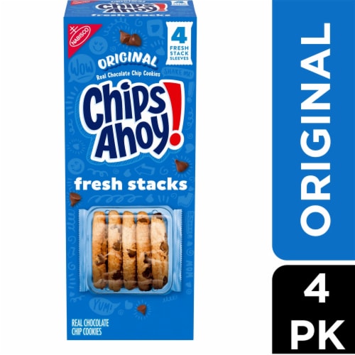 CHIPS AHOY! Fresh Stacks Original Chocolate Chip Cookies Perspective: front