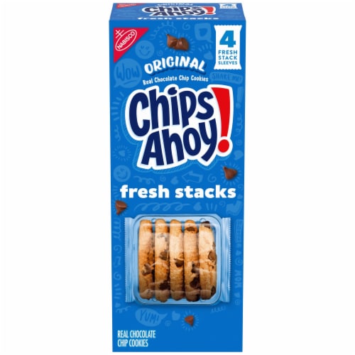 CHIPS AHOY! Fresh Stacks Original Chocolate Chip Cookies Perspective: front
